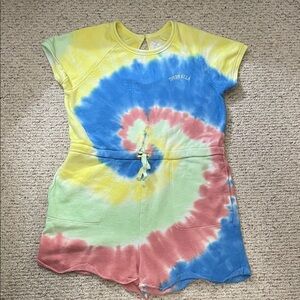 Ivory Ella tie-dyed romper, sweatshirt material, size XL, great condition